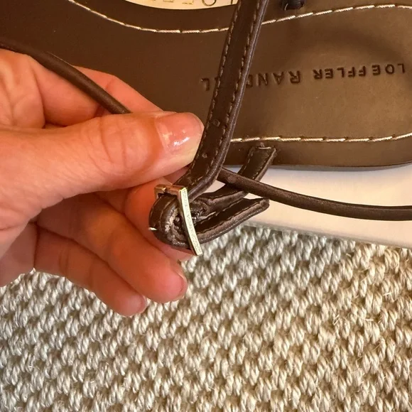 Unworn Loeffler Randall Espresso Sandals Size 5.5 - Picture 4 of 6